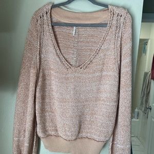 Free People oversized distressed sweater